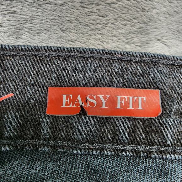 Style&Co Jeans Womens 14 Black Easy Fit High Rise Tapered Straight Leg Stretch - Picture 6 of 13